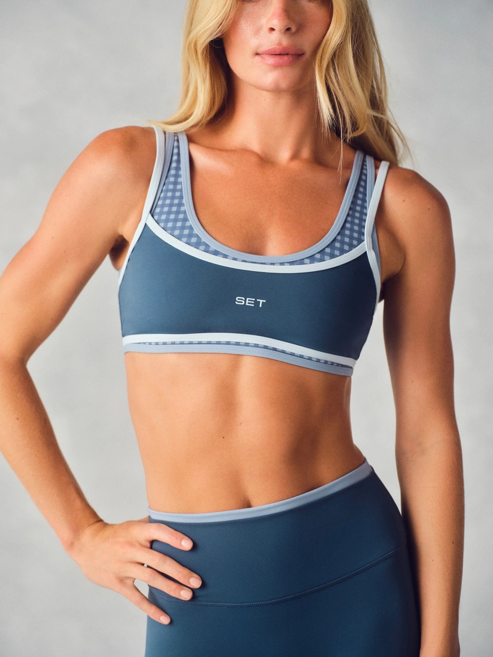 Set active LUXFORM® LUX GINGHAM TEMPO BRA - HAMMOCK M
